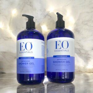 2X EO Essential Oils Lavender & Aloe Shower Gel 32 Oz. Each